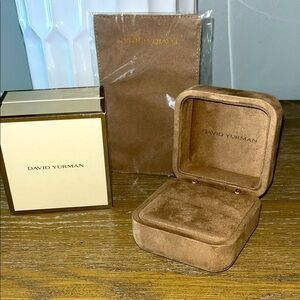 💥Authentic David Yurman bracelet case DY Box DY cleaning cloth